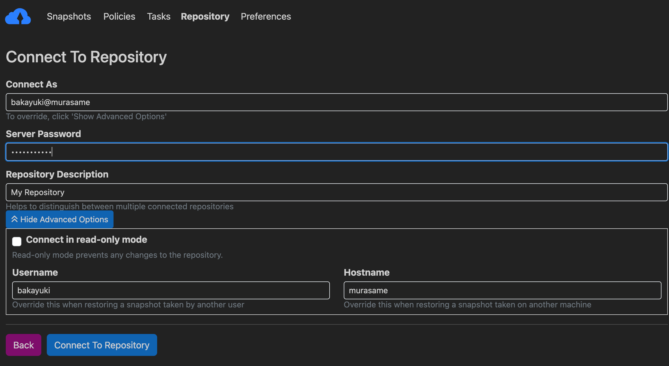Kopia Corrected Details