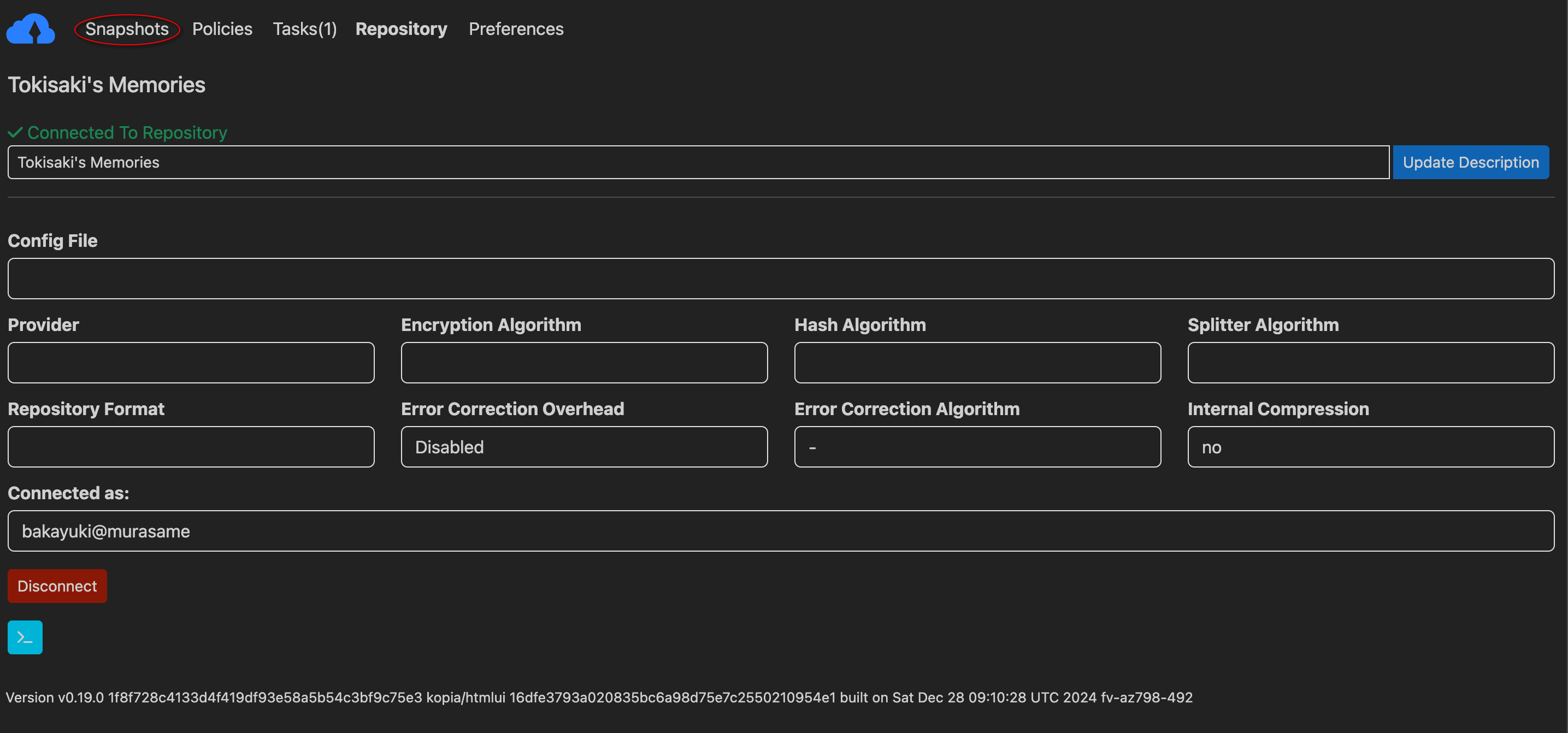 Kopia Snapshots Button